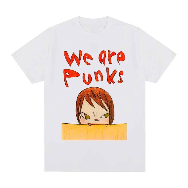 Футболка Yoshitomo Nara we are punks хлопковая Мужская футболка новая Wo мужские топы | одежда