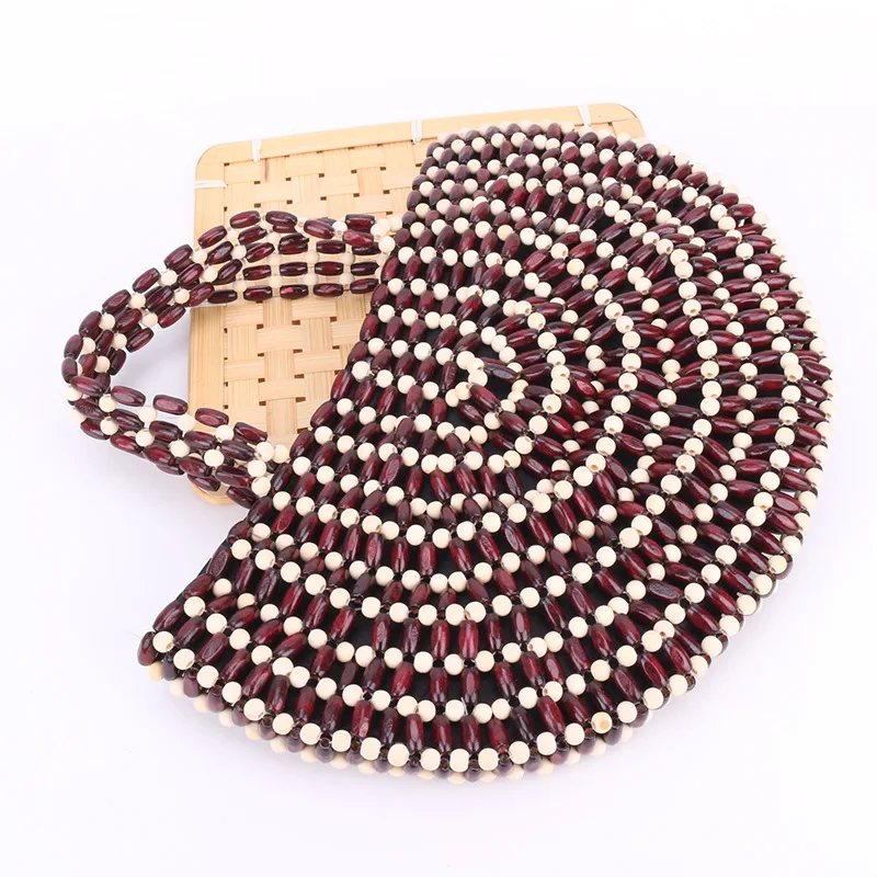 Women'S Bag Women'S Bag Antique New Ins Same Hand-Woven Girl From Natural Wooden Beads Handbag Vintage Bamboo Bag Beach Bag
Women'S Bag Women'S Bag Antique New Ins Same Hand-Woven Girl From Natural Wooden Beads Handbag Vintage Bamboo Bag Beach Bag