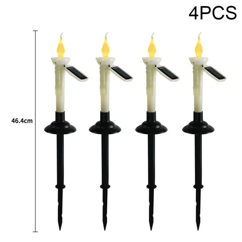 4pcs Solar Lawn Light Set Outdoor Waterproof LED Solar Stake Light Decoration Candle Night Lamp for Garden Yard
4pcs Solar Lawn Light Set Outdoor Waterproof LED Solar Stake Light Decoration Candle Night Lamp for Garden Yard