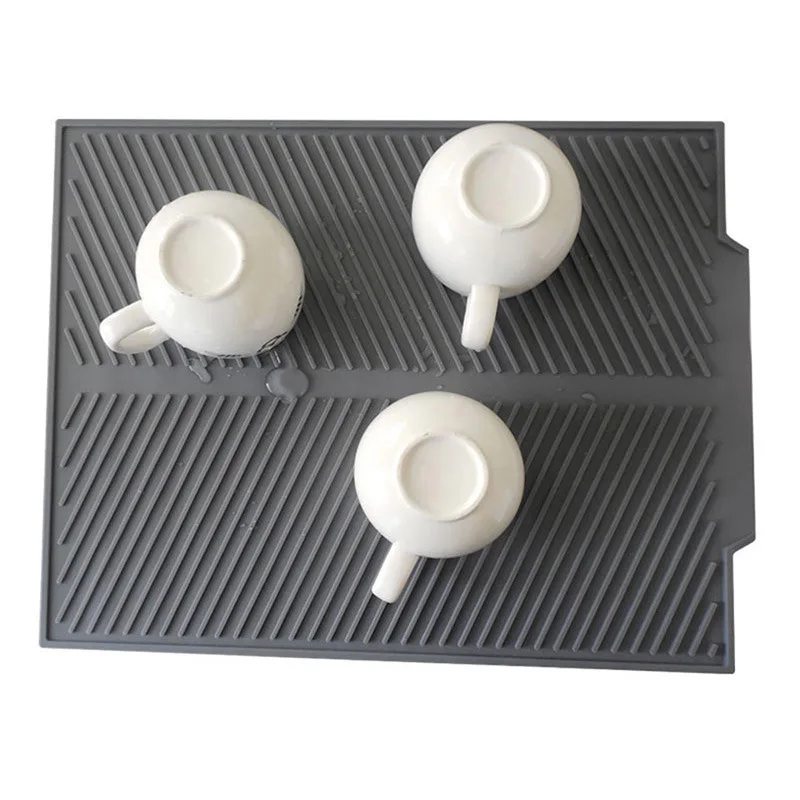 Silicone Drying Mat Thickness Cup Coasters Heat Resistant Trivet Drip Tray Non-Slip Pot Holder Table Cushions Counter Protection 
Silicone Drying Mat Thickness Cup Coasters Heat Resistant Trivet Drip Tray Non-Slip Pot Holder Table Cushions Counter Protection