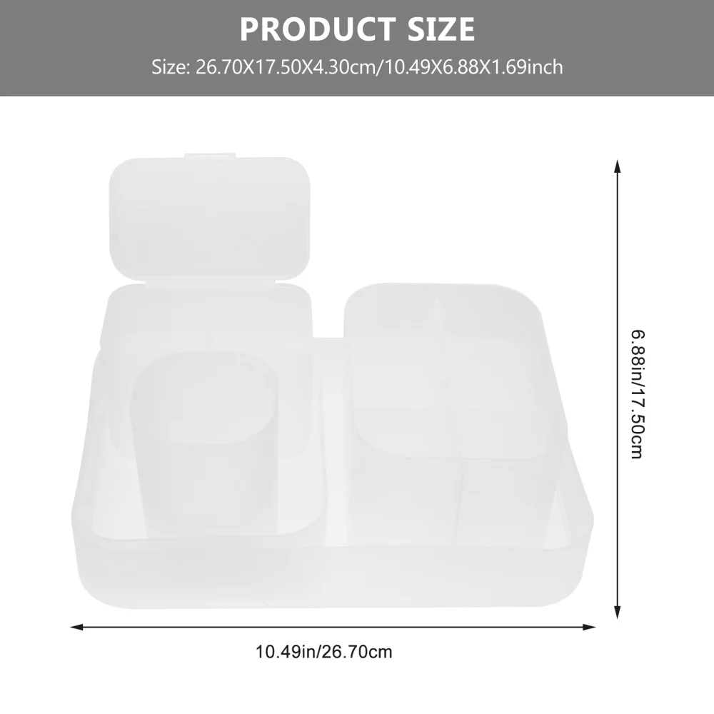 5 in 1 Desktop Nail Brush Container Nail Polish Holder Pen Storage Organizer
5 in 1 Desktop Nail Brush Container Nail Polish Holder Pen Storage Organizer