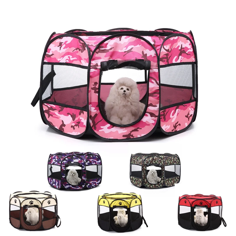 Camouflage Portable Folding Dog Kennel Outdoor Indoor Dog Crate Fences House Cage Water Resistant Mesh Shade Pet Cat Playpen
Camouflage Portable Folding Dog Kennel Outdoor Indoor Dog Crate Fences House Cage Water Resistant Mesh Shade Pet Cat Playpen