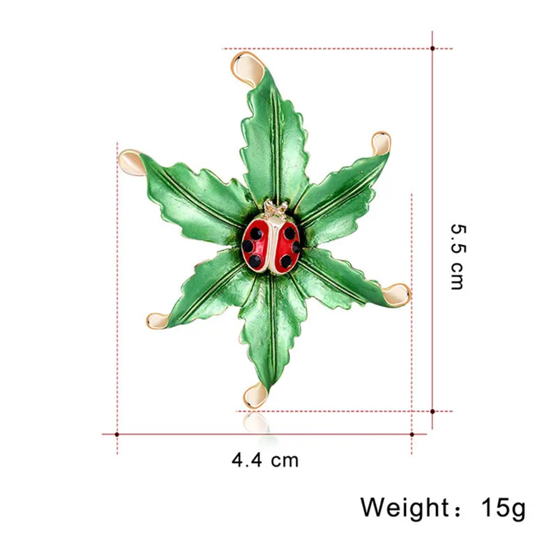 Leaves Ladybug High-grade Dripping Oil Painting Color Brooches Women Men Brooch Dress Jewelry
Leaves Ladybug High-grade Dripping Oil Painting Color Brooches Women Men Brooch Dress Jewelry