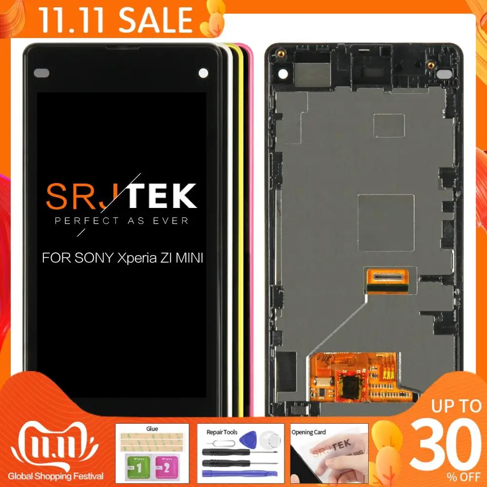 ЖК-дисплей для SONY Xperia Z1 Compact, сменный дигитайзер сенсорного экрана M51w D5503 для SONY Z1 Mini
ЖК-дисплей для SONY Xperia Z1 Compact, сменный дигитайзер сенсорного экрана M51w D5503 для SONY Z1 Mini