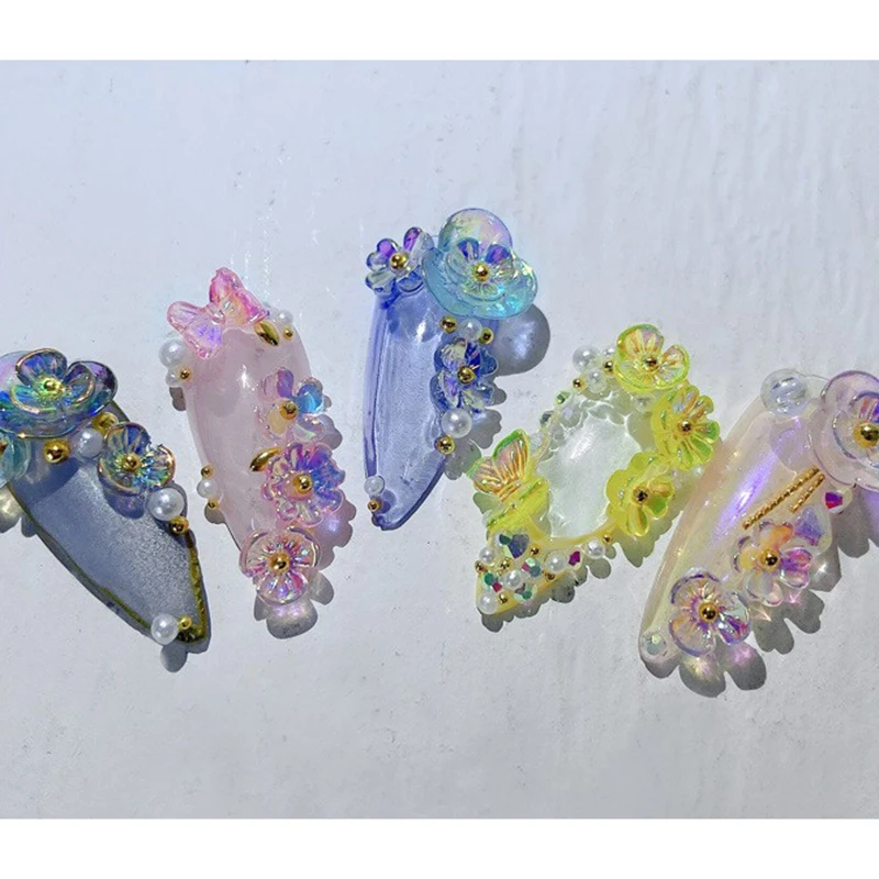 Colorful Crystal Flower Butterfly Nail Art Decorations Mix Metal Rivets Pearls Holographic DIY Nails Rhinestones Accessories
Colorful Crystal Flower Butterfly Nail Art Decorations Mix Metal Rivets Pearls Holographic DIY Nails Rhinestones Accessories