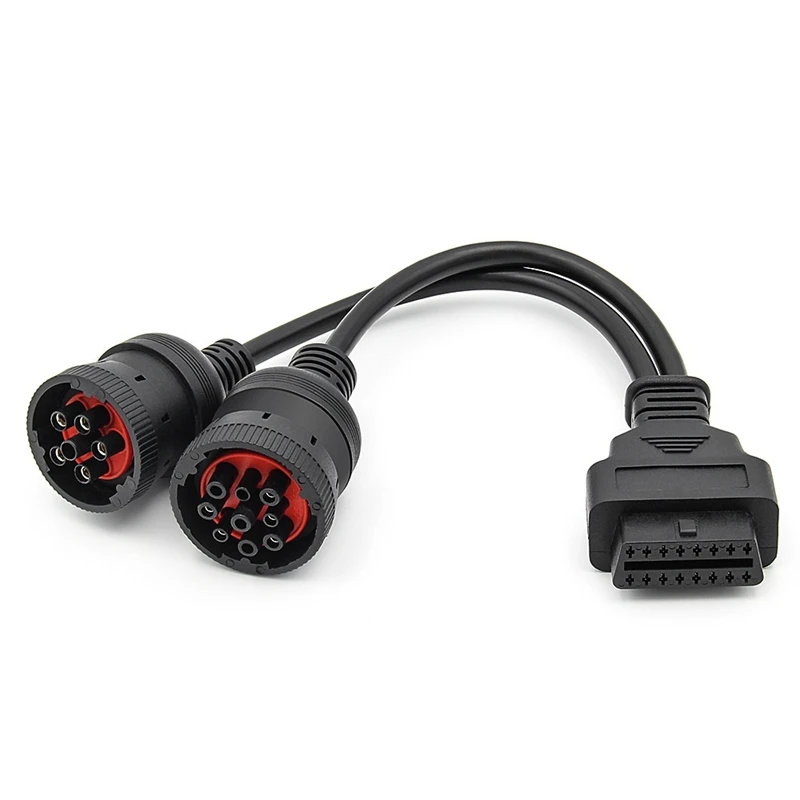 Car Truck Y Cable OBD OBD2 16Pin Female to J1708 6Pin/ J1939 9Pin OBDII Y Cable Diagnostic Adapter Cable
Car Truck Y Cable OBD OBD2 16Pin Female to J1708 6Pin/ J1939 9Pin OBDII Y Cable Diagnostic Adapter Cable
