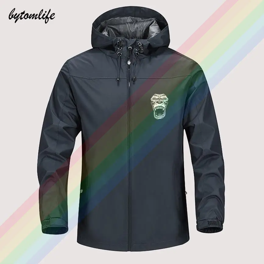 2021 Hot Sale Gorilla Monkey White Logo Winter Jacket Men Lightweight Hooded Zipper Waterproof Coat Windproof Outdoor Sportswear
2021 Hot Sale Gorilla Monkey White Logo Winter Jacket Men Lightweight Hooded Zipper Waterproof Coat Windproof Outdoor Sportswear