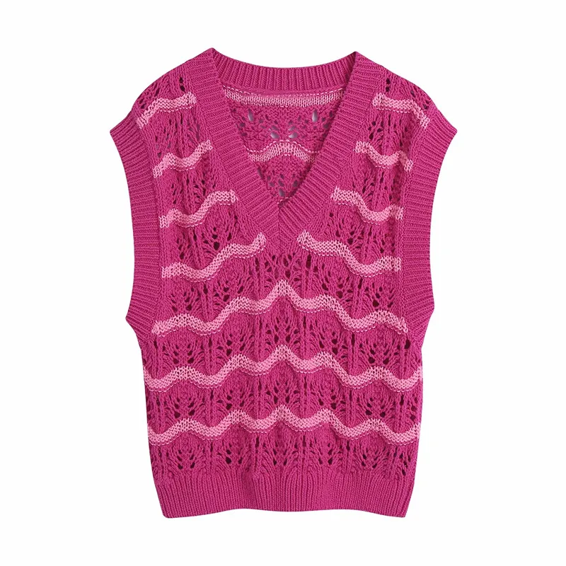 Женский трикотажный жилет ZA, универсальный сетчатый жилет в европейском и американском стиле, лето 2021
Женский трикотажный жилет ZA, универсальный сетчатый жилет в европейском и американском стиле, лето 2021