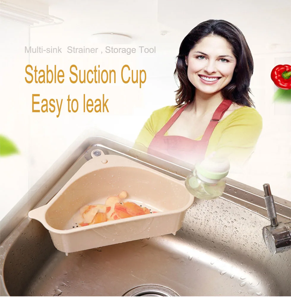 Sink Strainer Drain Fruit Vegetable Drainer Basket Suction Cup Sponge Rack Storage Kitchen Tools Sink Filter Shelf
Sink Strainer Drain Fruit Vegetable Drainer Basket Suction Cup Sponge Rack Storage Kitchen Tools Sink Filter Shelf