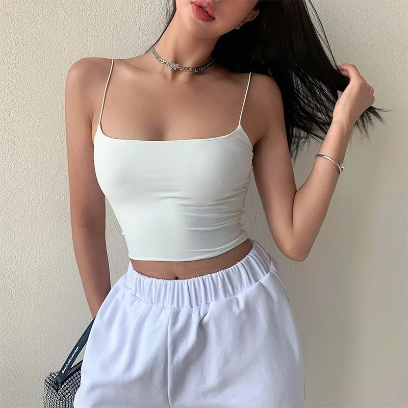 Kywommnz 2021 Summer Short T-shirt Sexy Sling Women Tight Double Rubber Band Streetwear Navel Tube Top T Shirt E2259
Kywommnz 2021 Summer Short T-shirt Sexy Sling Women Tight Double Rubber Band Streetwear Navel Tube Top T Shirt E2259