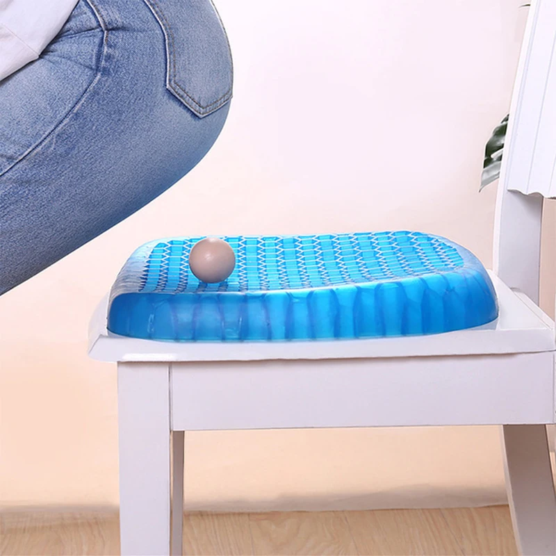 Elastic Gel Seat Cushion With Black Case Non-slip Comfortable Massage Seat Office Chair Health Care Pain Release Cushion
Elastic Gel Seat Cushion With Black Case Non-slip Comfortable Massage Seat Office Chair Health Care Pain Release Cushion