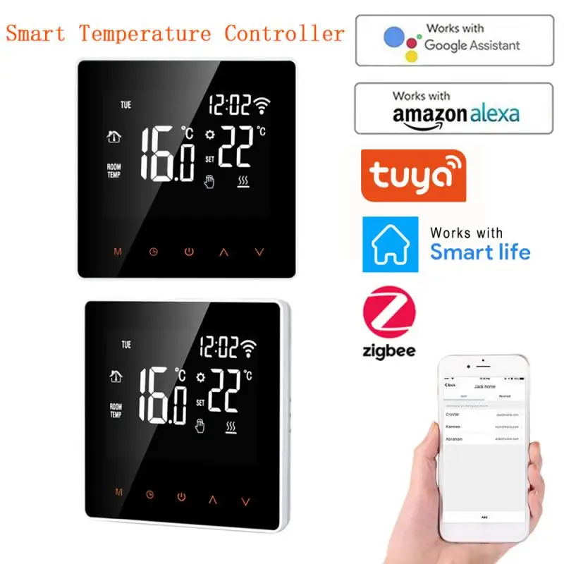 Термостат ZigBee программируемый с контролем температуры, умный, с голосовым управлением и управлением через приложение Alexa
Термостат ZigBee программируемый с контролем температуры, умный, с голосовым управлением и управлением через приложение Alexa
