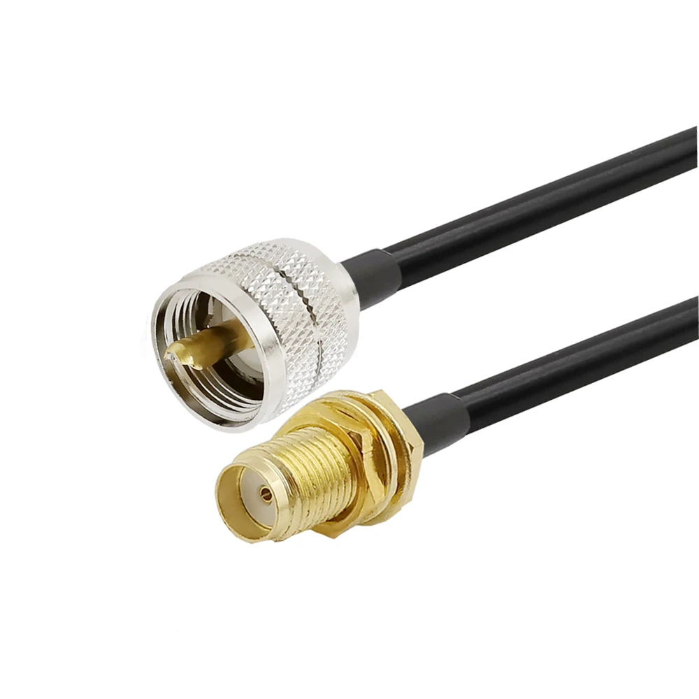 UHF SO239 PL259 PL-259 SO-239 Male Plug to SMA Female Jack RF Coaxial Connector RG58 Coax Cable For Ham Radio 0.5-9M
UHF SO239 PL259 PL-259 SO-239 Male Plug to SMA Female Jack RF Coaxial Connector RG58 Coax Cable For Ham Radio 0.5-9M