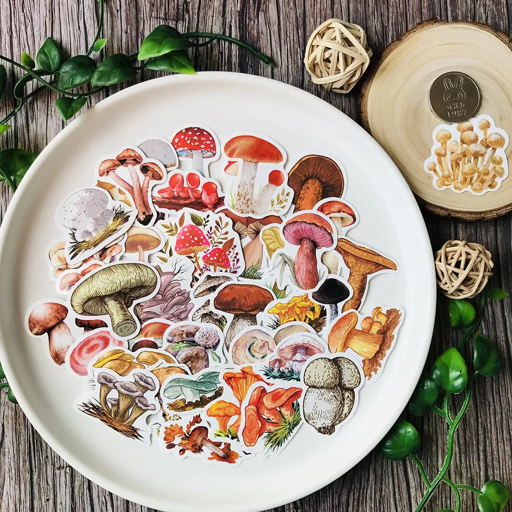 40Pcs Retro Color Mushroom Stickers DIY Scrapbooking Album Journal Crafts Decorative Stickers Package DIY Photo Albums
40Pcs Retro Color Mushroom Stickers DIY Scrapbooking Album Journal Crafts Decorative Stickers Package DIY Photo Albums