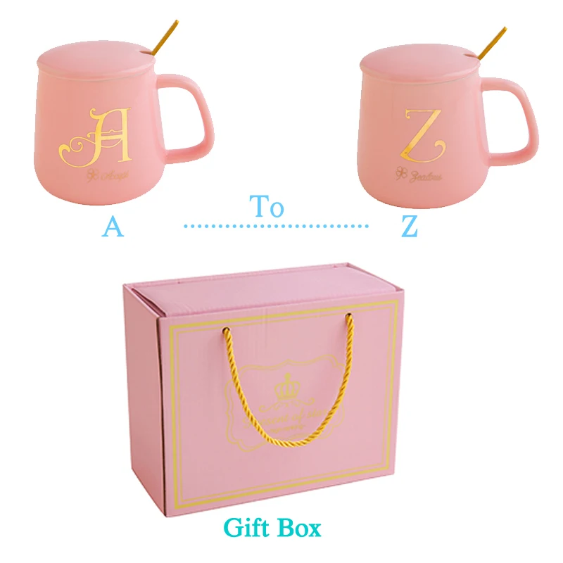 Coffee Cup Pink Mug Gift Set for Best Friend Daughter Gift Cute Coffee Mugs with Lid &Spoon 26 Letters Custom Mug Drinkware
Coffee Cup Pink Mug Gift Set for Best Friend Daughter Gift Cute Coffee Mugs with Lid &Spoon 26 Letters Custom Mug Drinkware