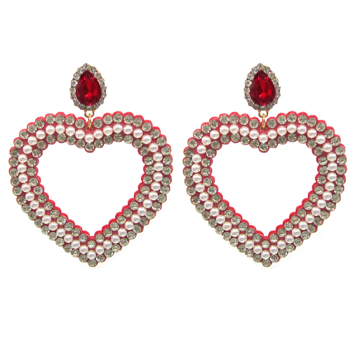Za-Drop Earrings For Women Classy Jewelry Big Brand Baroque Heart Inlaid With Water Drop Color Rhinestone Pearl Earring
Za-Drop Earrings For Women Classy Jewelry Big Brand Baroque Heart Inlaid With Water Drop Color Rhinestone Pearl Earring
