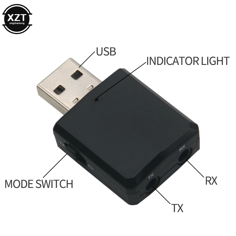 USB Bluetooth 5 0 передатчик приемник 3 в 1 адаптер EDR Dongle мм AUX для ТВ ПК наушников дома