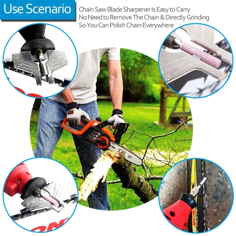 Electric Chainsaw Sharpener Kit 110 Volts Portable Handheld Universal Chain Teeth Sharpening for Chainsaws Extra 3 Diamond Bits
Electric Chainsaw Sharpener Kit 110 Volts Portable Handheld Universal Chain Teeth Sharpening for Chainsaws Extra 3 Diamond Bits