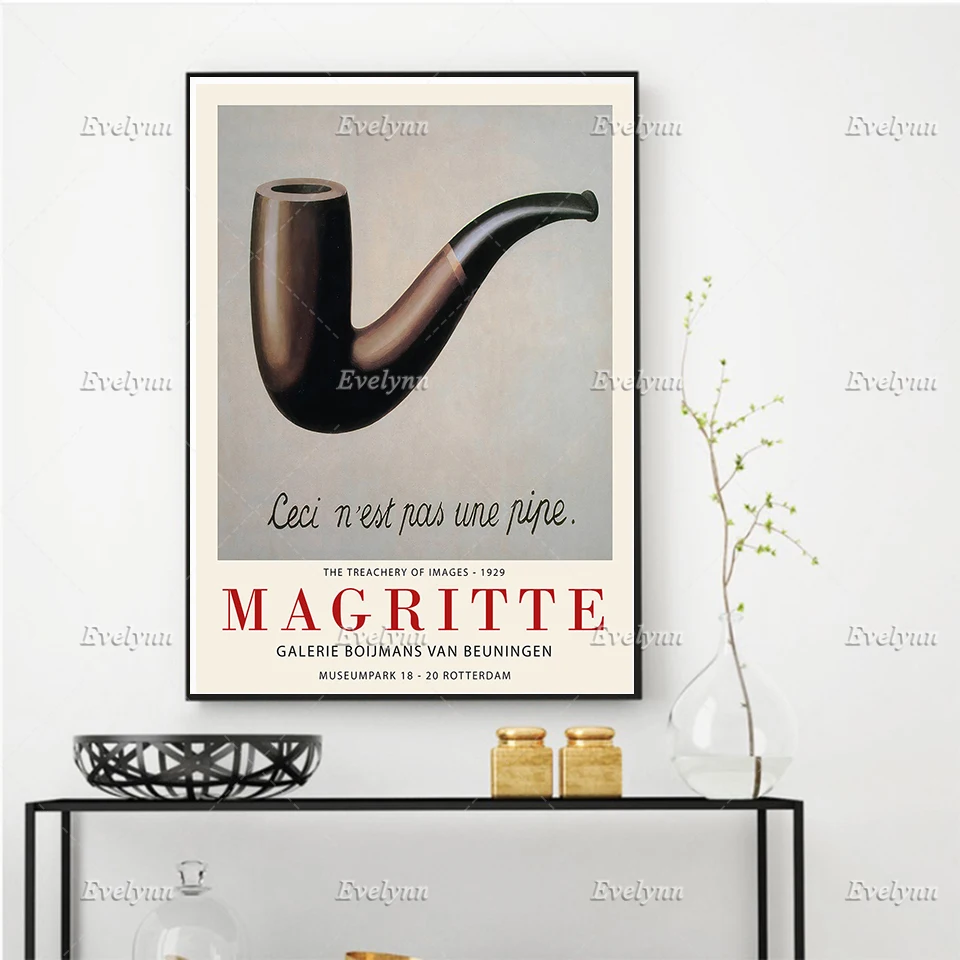 Rene Magritte Art Retro Poster, The Treachery of Images, Minimalism Wall Art Prints Home Decor Canvas Unique Gift Floating Frame
Rene Magritte Art Retro Poster, The Treachery of Images, Minimalism Wall Art Prints Home Decor Canvas Unique Gift Floating Frame