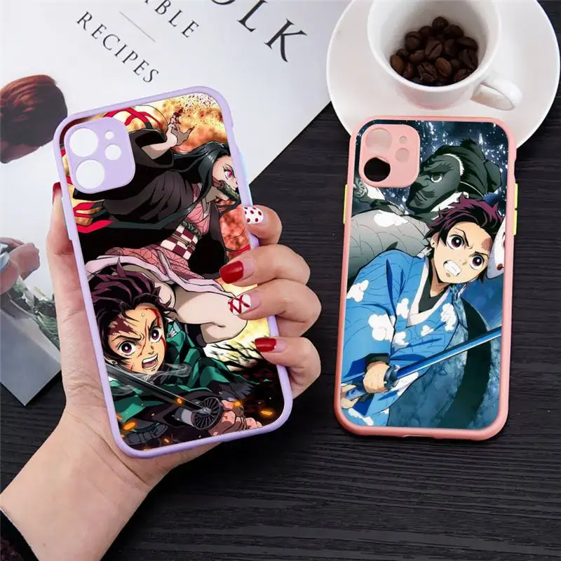Demon Slayer Kamado Tanjirou Phone Case for iPhone 13 12 XS 11 pro max mini se2020 7 8 plus X color pink matte transparent coque
Demon Slayer Kamado Tanjirou Phone Case for iPhone 13 12 XS 11 pro max mini se2020 7 8 plus X color pink matte transparent coque