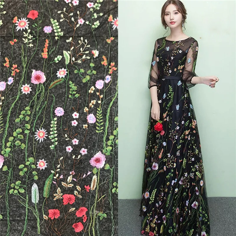 Flower Floral Embroidery Lace Mesh Fabric Wedding Dress Decor DIY Apparel Sewing Lace Textile Fabric
Flower Floral Embroidery Lace Mesh Fabric Wedding Dress Decor DIY Apparel Sewing Lace Textile Fabric