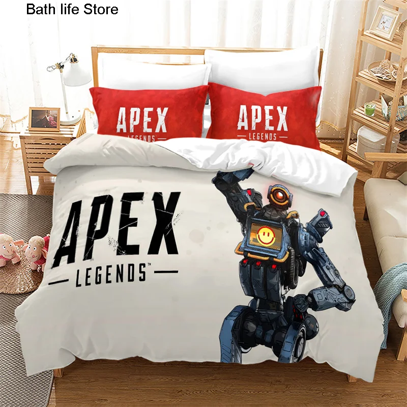 Комплект постельного белья APEX Legend Game 3D для мальчиков, мультяшный комплект с пододеяльником, одеялом и наволочкой, двуспальный, полноразмерный, Королевский
Комплект постельного белья APEX Legend Game 3D для мальчиков, мультяшный комплект с пододеяльником, одеялом и наволочкой, двуспальный, полноразмерный, Королевский
