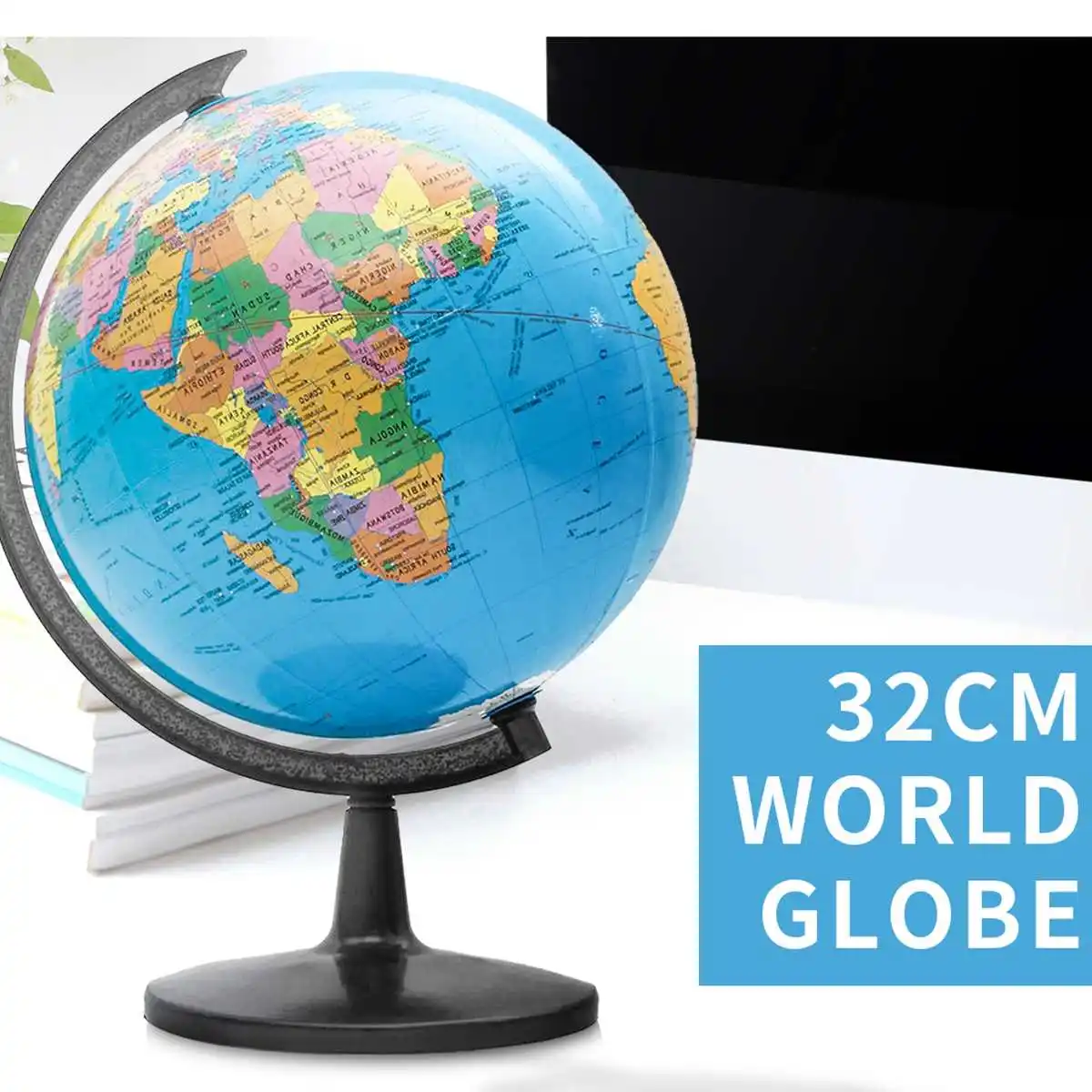 32CM World Earth Globe Map Geography Educational Toy With Stand Home Office Ideal Miniatures Gift Office Gadget Decor Ornament
32CM World Earth Globe Map Geography Educational Toy With Stand Home Office Ideal Miniatures Gift Office Gadget Decor Ornament