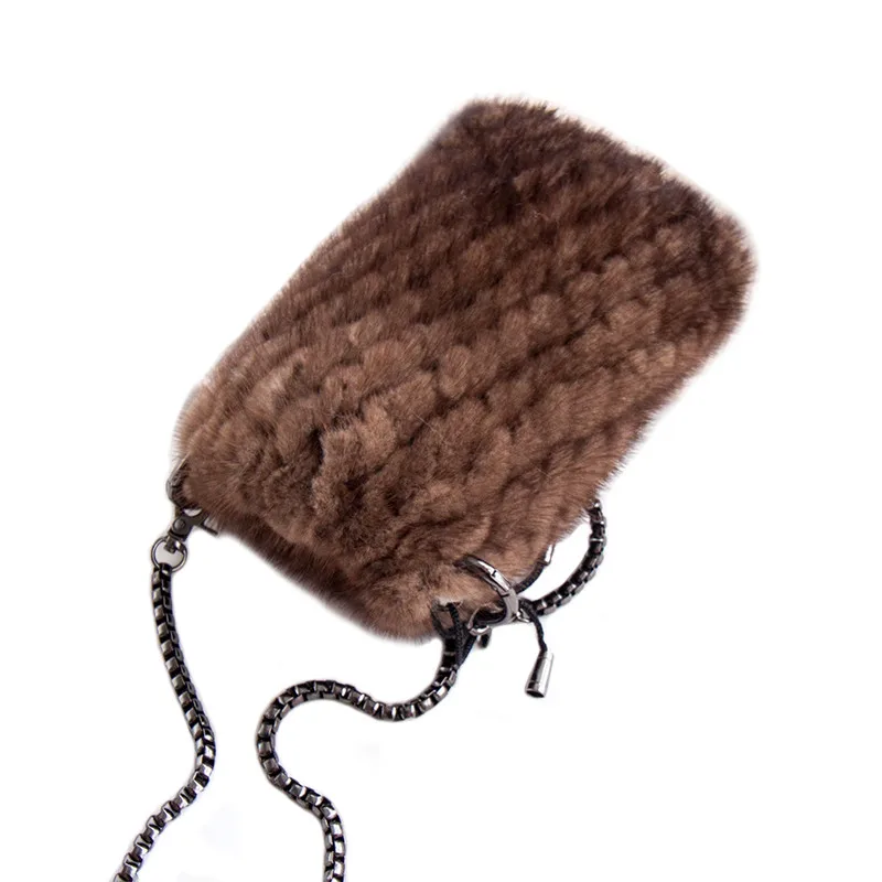 100% Mink Fur Woven Bag Fashion Phone Bag Messenger Bag Full Of Personality
100% Mink Fur Woven Bag Fashion Phone Bag Messenger Bag Full Of Personality