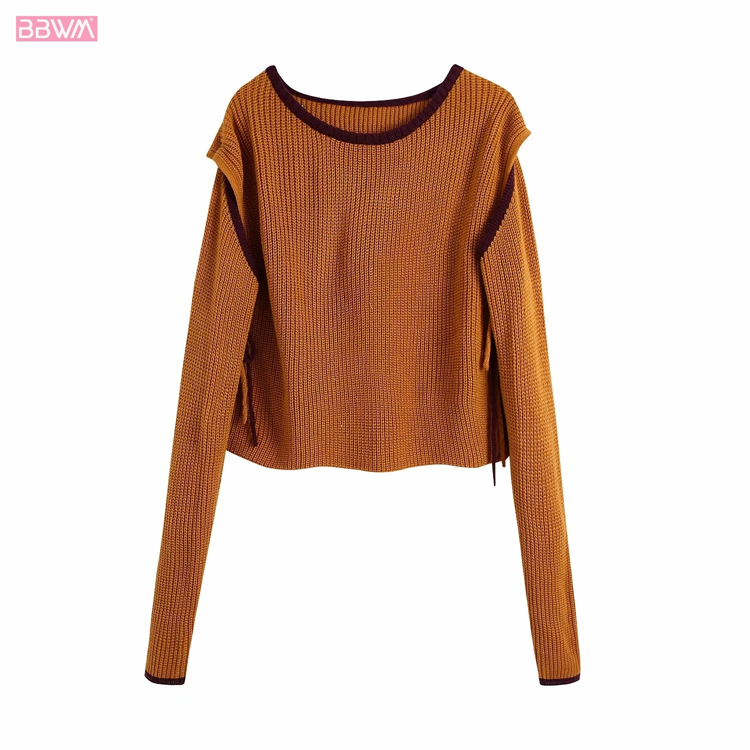 Vintage Round Neck Long Sleeve Strapless Women Chic Knitted T-shirt Fashionable Solid Color Loose Female Hedging Tops
Vintage Round Neck Long Sleeve Strapless Women Chic Knitted T-shirt Fashionable Solid Color Loose Female Hedging Tops