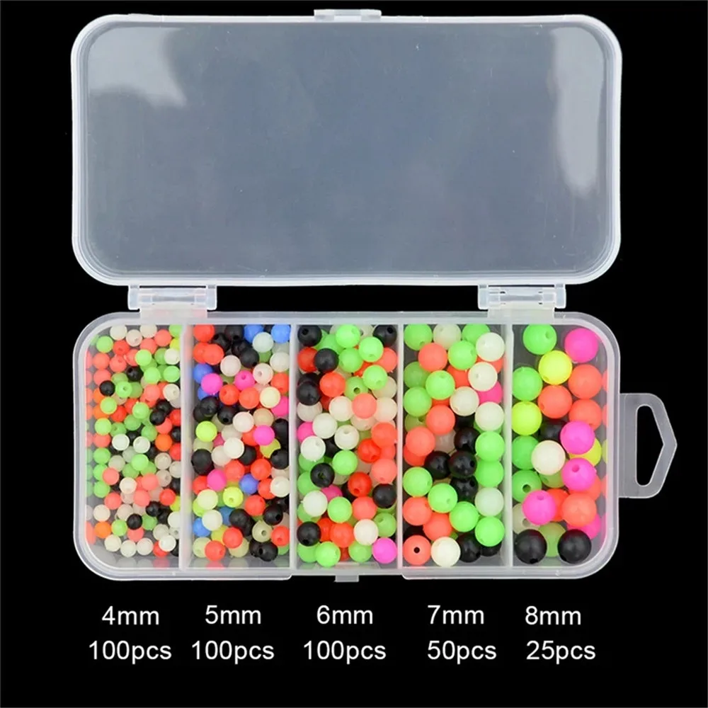 375pcs/set 4/5/6/7/8mm Mixed Color Fishing Beads Assorted Hard Plastic Round Floating Fishing Beads Fishing Gadgets Accessories
375pcs/set 4/5/6/7/8mm Mixed Color Fishing Beads Assorted Hard Plastic Round Floating Fishing Beads Fishing Gadgets Accessories