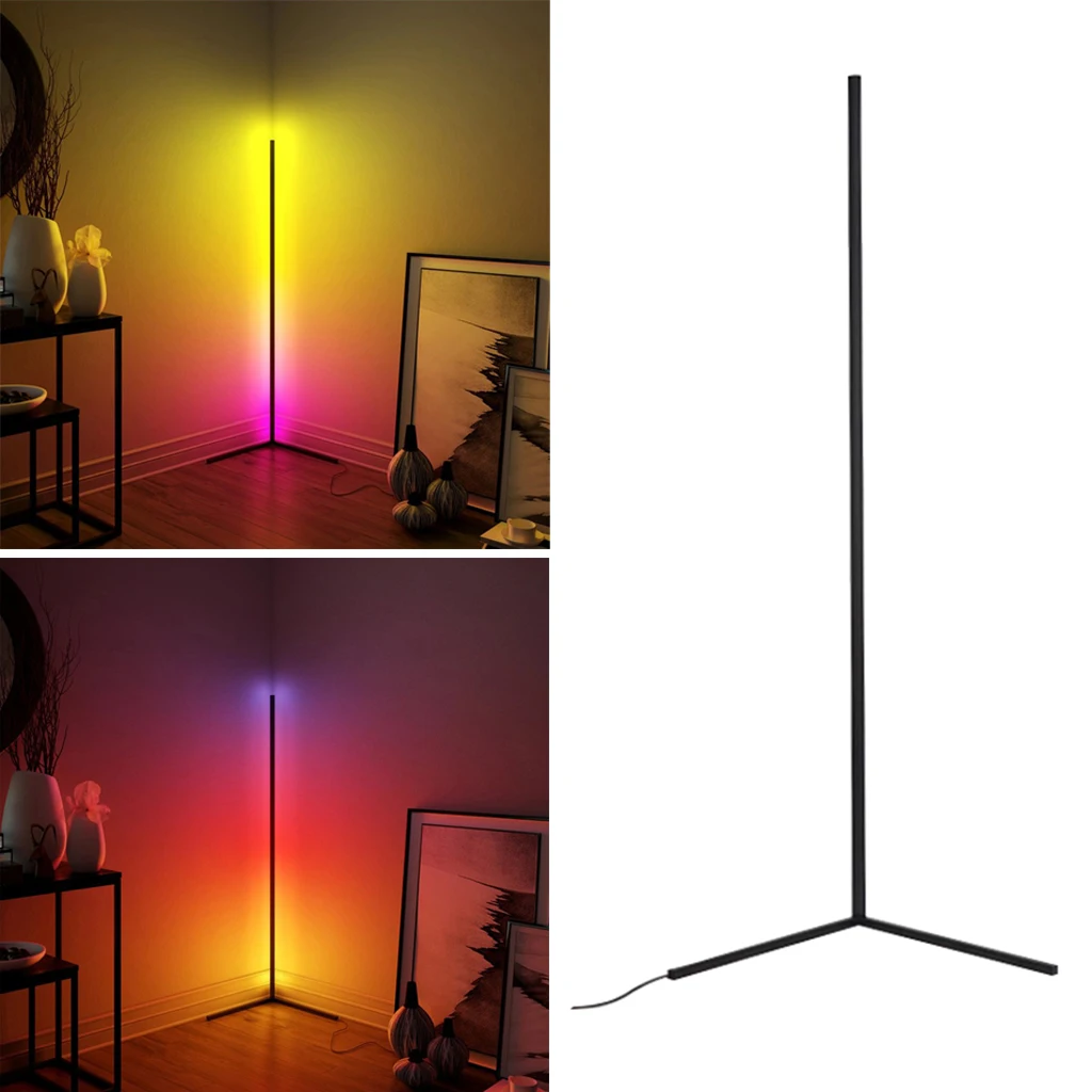 Напольная лампа современный RGB дистанционный СВЕТОДИОДНЫЙ торшер угловая