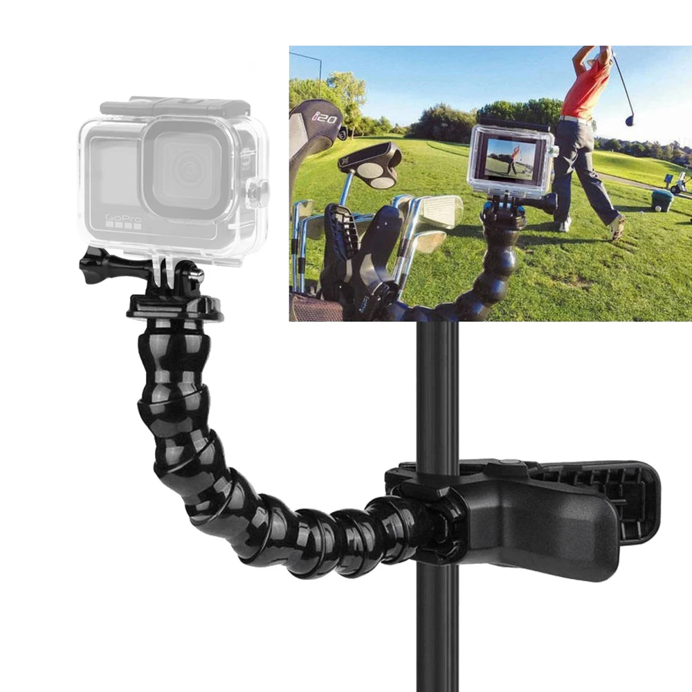 Jaws Flex Clamp Mount with Adjustment Goose Neck for GoPro 10 9 8 7 5 Black SJCAM Xiaomi Yi 4K H9r Insta360 One X2 Camera
Jaws Flex Clamp Mount with Adjustment Goose Neck for GoPro 10 9 8 7 5 Black SJCAM Xiaomi Yi 4K H9r Insta360 One X2 Camera