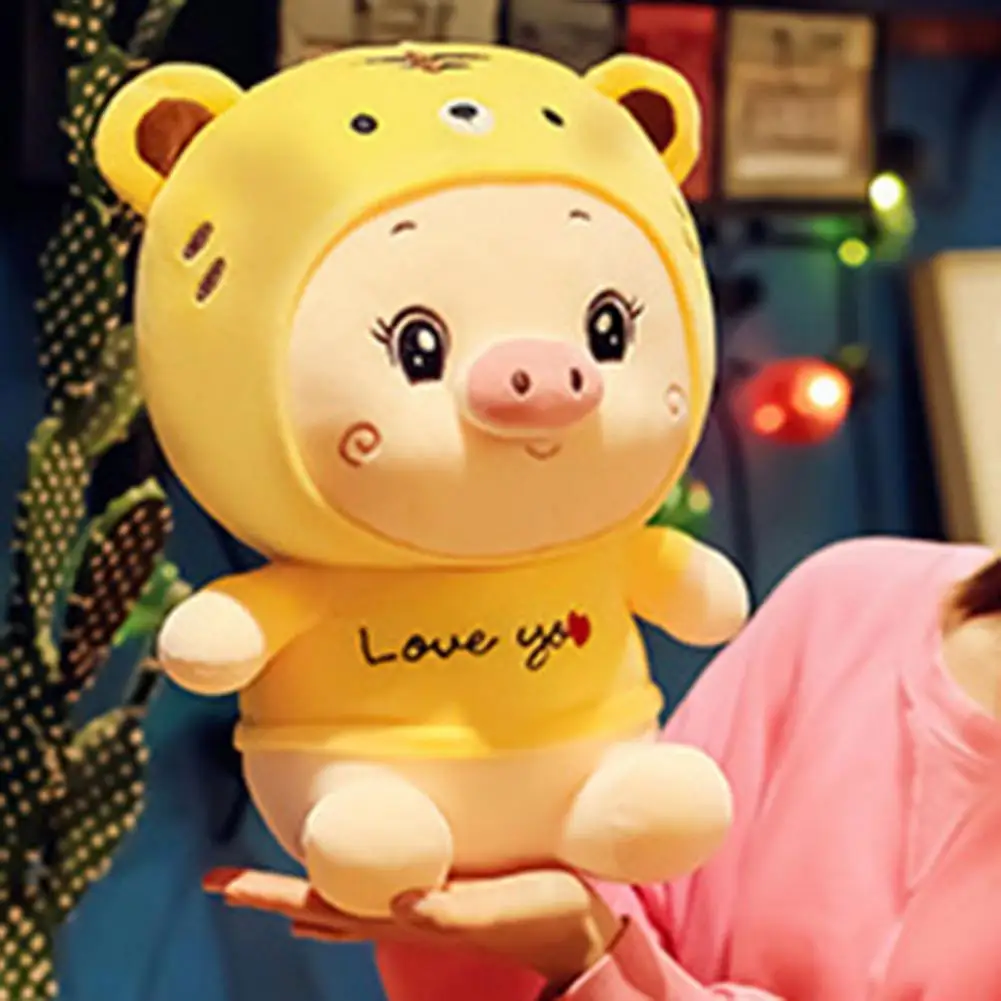 Pig Toy Fine Workmanship Skin-friendly Good Resilience Sitting Posture Tiger Shape Pig Stuffed Doll Pig Doll for Bedroom
Pig Toy Fine Workmanship Skin-friendly Good Resilience Sitting Posture Tiger Shape Pig Stuffed Doll Pig Doll for Bedroom