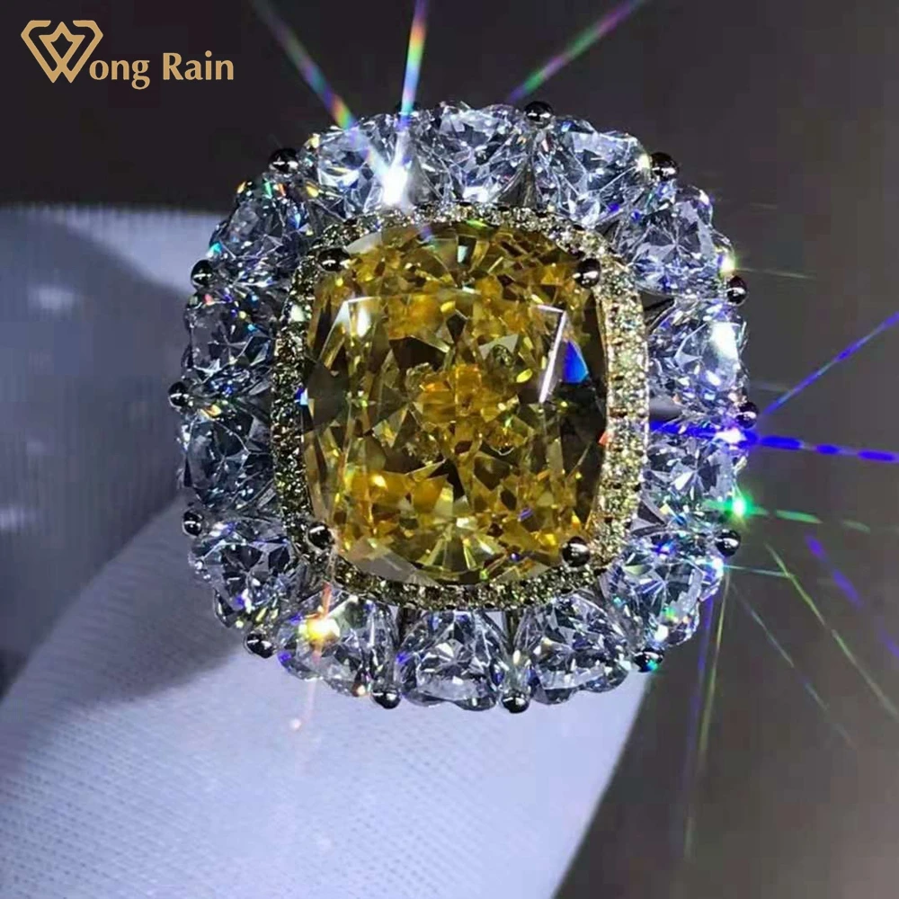 Женское Обручальное Кольцо Wong Rain 925 пробы серебро 6 карат D|Индивидуальные Кольца|