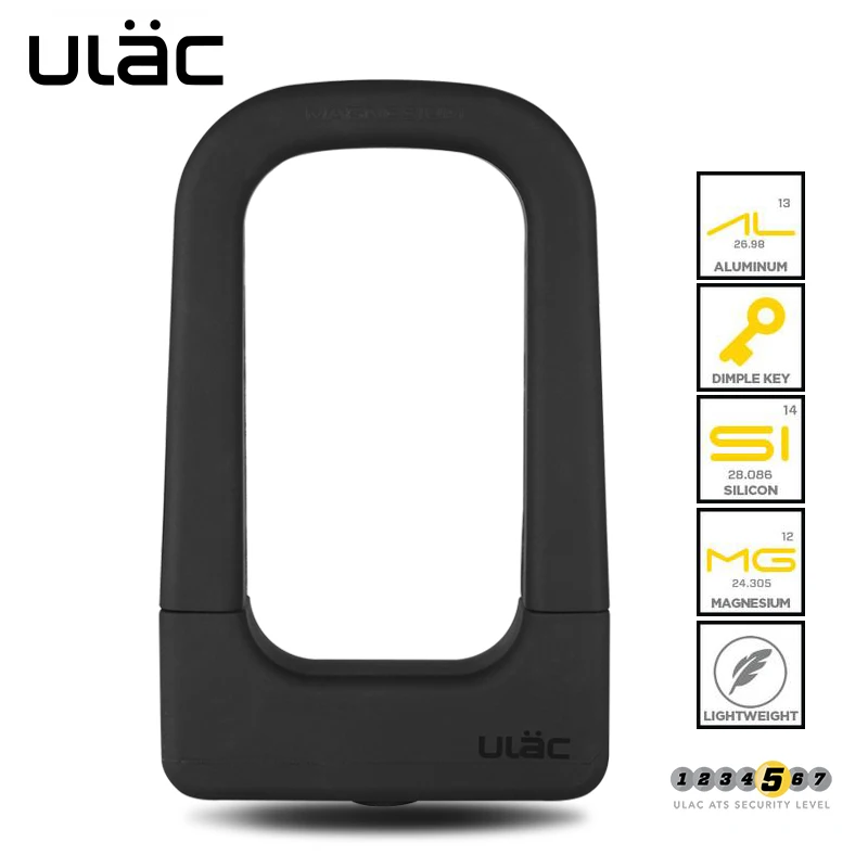 ULAC Bike Lock With 3 Keys Security Anti-theft Bicycle Lock Magnesium Alloy Strong Padlock for Bicycle Motorcycle Cycle U Lock
ULAC Bike Lock With 3 Keys Security Anti-theft Bicycle Lock Magnesium Alloy Strong Padlock for Bicycle Motorcycle Cycle U Lock