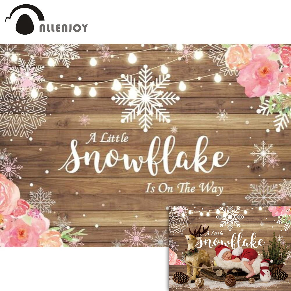 Allenjoy Baby 1st Birthday Backdrop Wood Snowflake Flowers Lights Girl Newborn Shower One Year Party Background Photozone
Allenjoy Baby 1st Birthday Backdrop Wood Snowflake Flowers Lights Girl Newborn Shower One Year Party Background Photozone