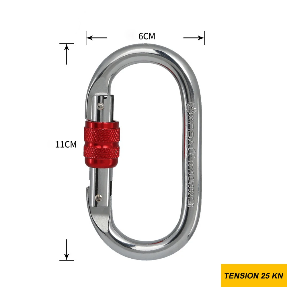 25kn Carabiner D Shape Key Hooks Rock Climbing Ascend Safety Lock Buckle Outdoor Camping Hiking Protective Equipment Accessories
25kn Carabiner D Shape Key Hooks Rock Climbing Ascend Safety Lock Buckle Outdoor Camping Hiking Protective Equipment Accessories