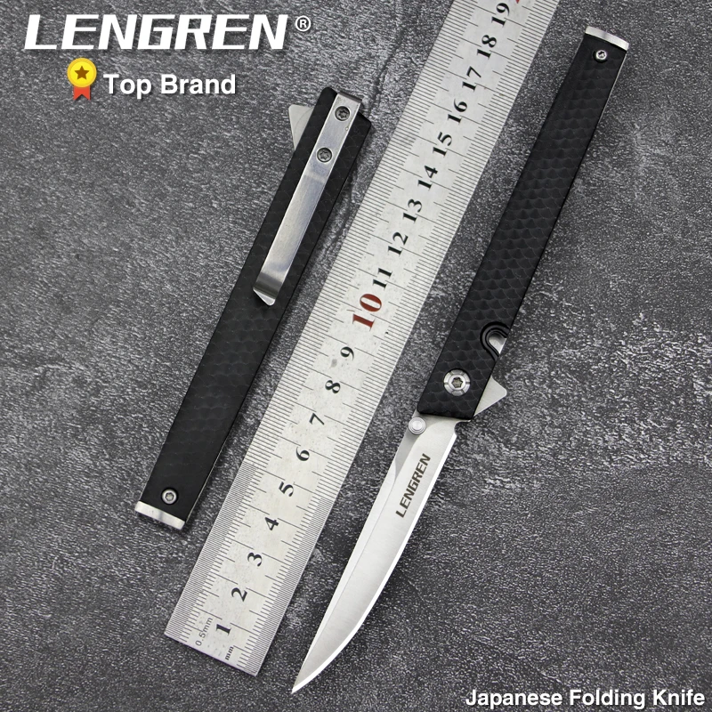 LENGREN CEO 7096 складной нож с откидной крышкой японский карманный D2 Сталь для