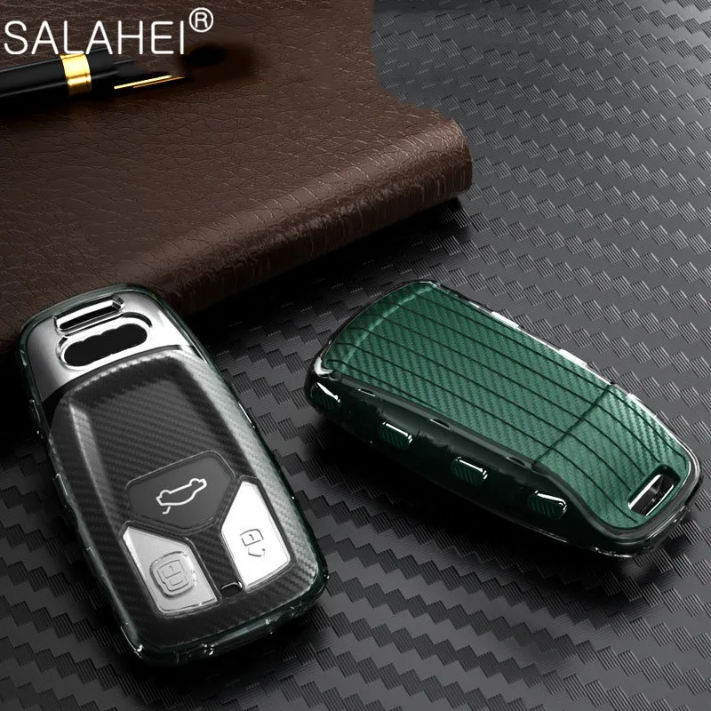 TPU Carbon Fiber Car Key Cover For Audi A4 A5 B9 Q5 FY Q7 4M TT S4 5 TTS Car Key Shell Cover Auto Accessories
TPU Carbon Fiber Car Key Cover For Audi A4 A5 B9 Q5 FY Q7 4M TT S4 5 TTS Car Key Shell Cover Auto Accessories