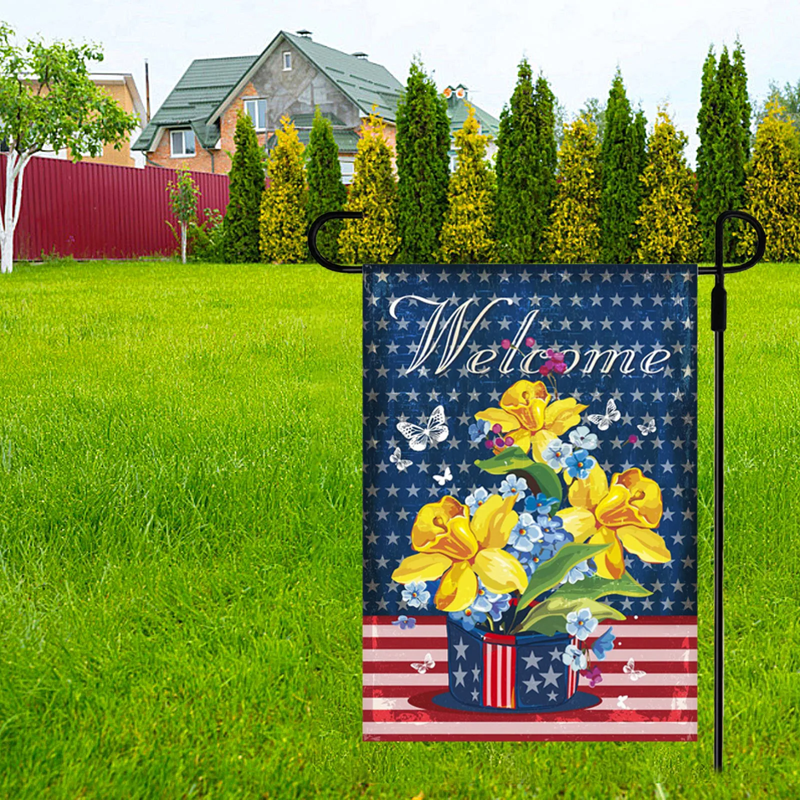 Garden House Flower Flag Set Armed Forces Service All Branches Support Honor United State American Military Veteran Decoration
Garden House Flower Flag Set Armed Forces Service All Branches Support Honor United State American Military Veteran Decoration
