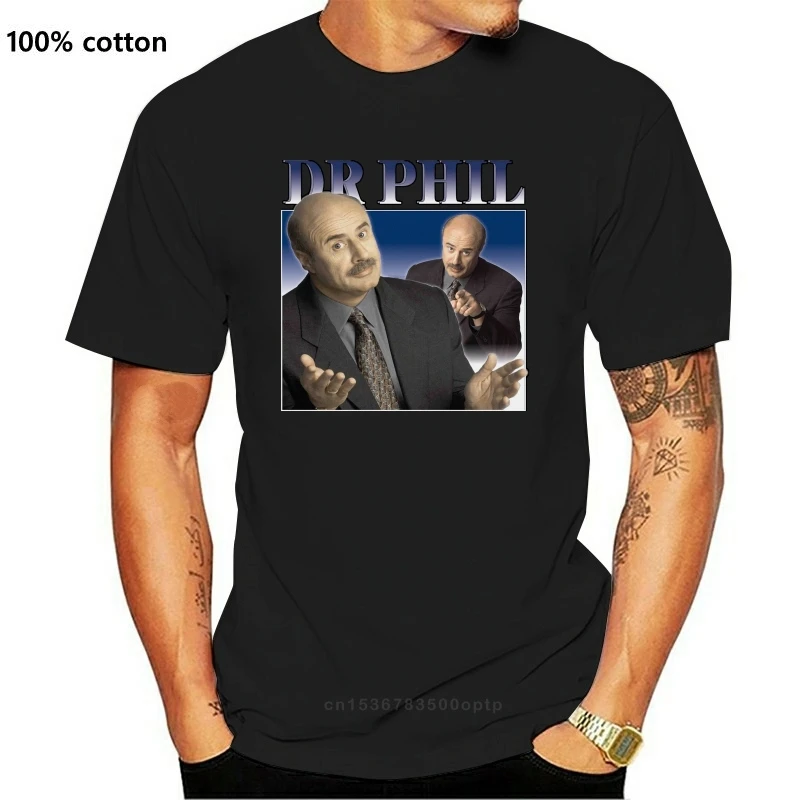 Men T Shirt VINTAGE Dr Phil Tee - Black Women Tshirt 
Men T Shirt VINTAGE Dr Phil Tee - Black Women Tshirt