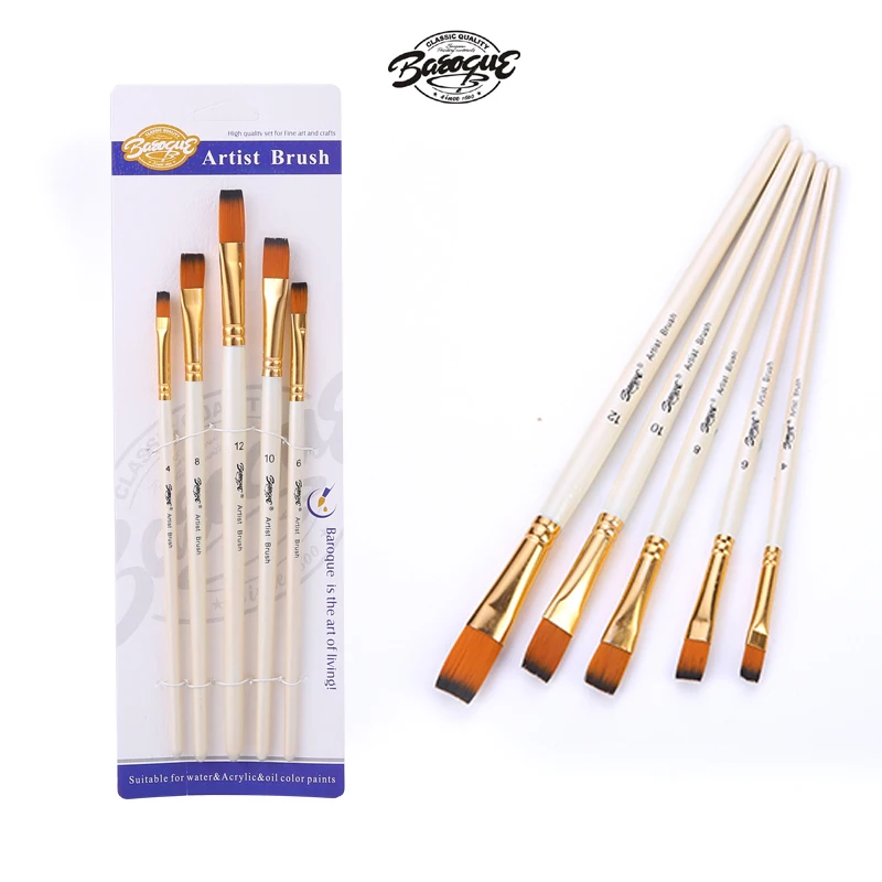 5pcs Nylon Hair Wooden Handle brush art supplies acrylic brush watercolor brush art sets brush set drawing brushes
5pcs Nylon Hair Wooden Handle brush art supplies acrylic brush watercolor brush art sets brush set drawing brushes