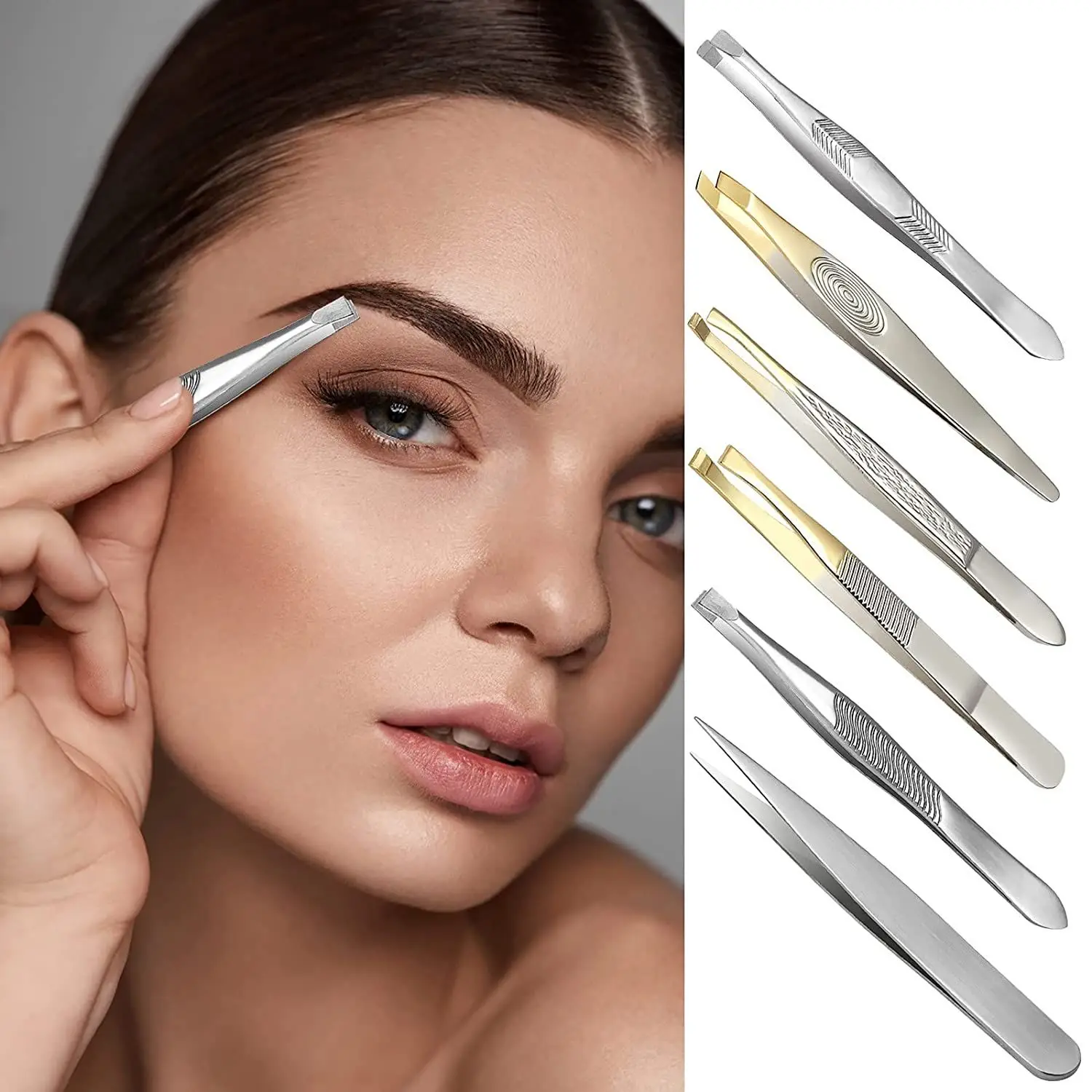 Repair clip Multipurpose Slant/Tip/Flat Facial Care Beards Tool Ingrown Hair Removal Plucking Eyebrows Eyebrow Tweezers
Repair clip Multipurpose Slant/Tip/Flat Facial Care Beards Tool Ingrown Hair Removal Plucking Eyebrows Eyebrow Tweezers