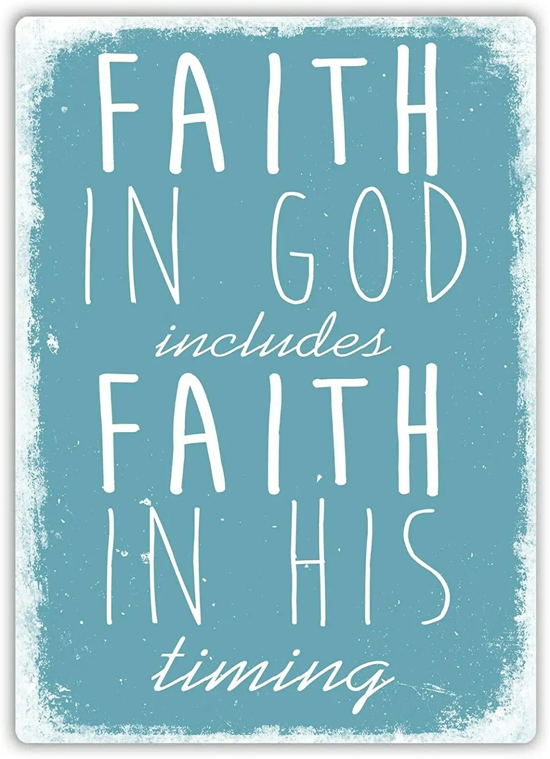 Eeypy Faith in God Includes in His Timing Religious Inspiration Vintage Warn Retro Cafe Man Cave Bar Pub Novelty Rule
Eeypy Faith in God Includes in His Timing Religious Inspiration Vintage Warn Retro Cafe Man Cave Bar Pub Novelty Rule