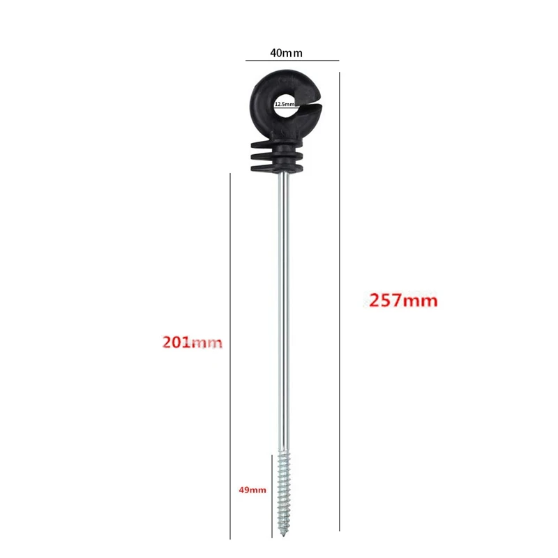 25 PCS Electric Fence Distance Insulators, Plastic Ring Insulators Long Distance Screw for Wooden Post
25 PCS Electric Fence Distance Insulators, Plastic Ring Insulators Long Distance Screw for Wooden Post