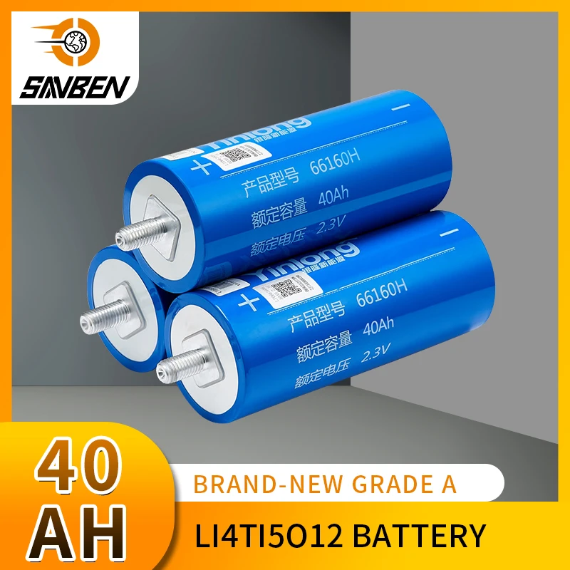 6pcs Brand New 40Ah Lithium Titanate Battery LTO 2.3V 10C Discharge Cells for DIY 12V 24V 36V 48V Battery Pack for YinLong
6pcs Brand New 40Ah Lithium Titanate Battery LTO 2.3V 10C Discharge Cells for DIY 12V 24V 36V 48V Battery Pack for YinLong