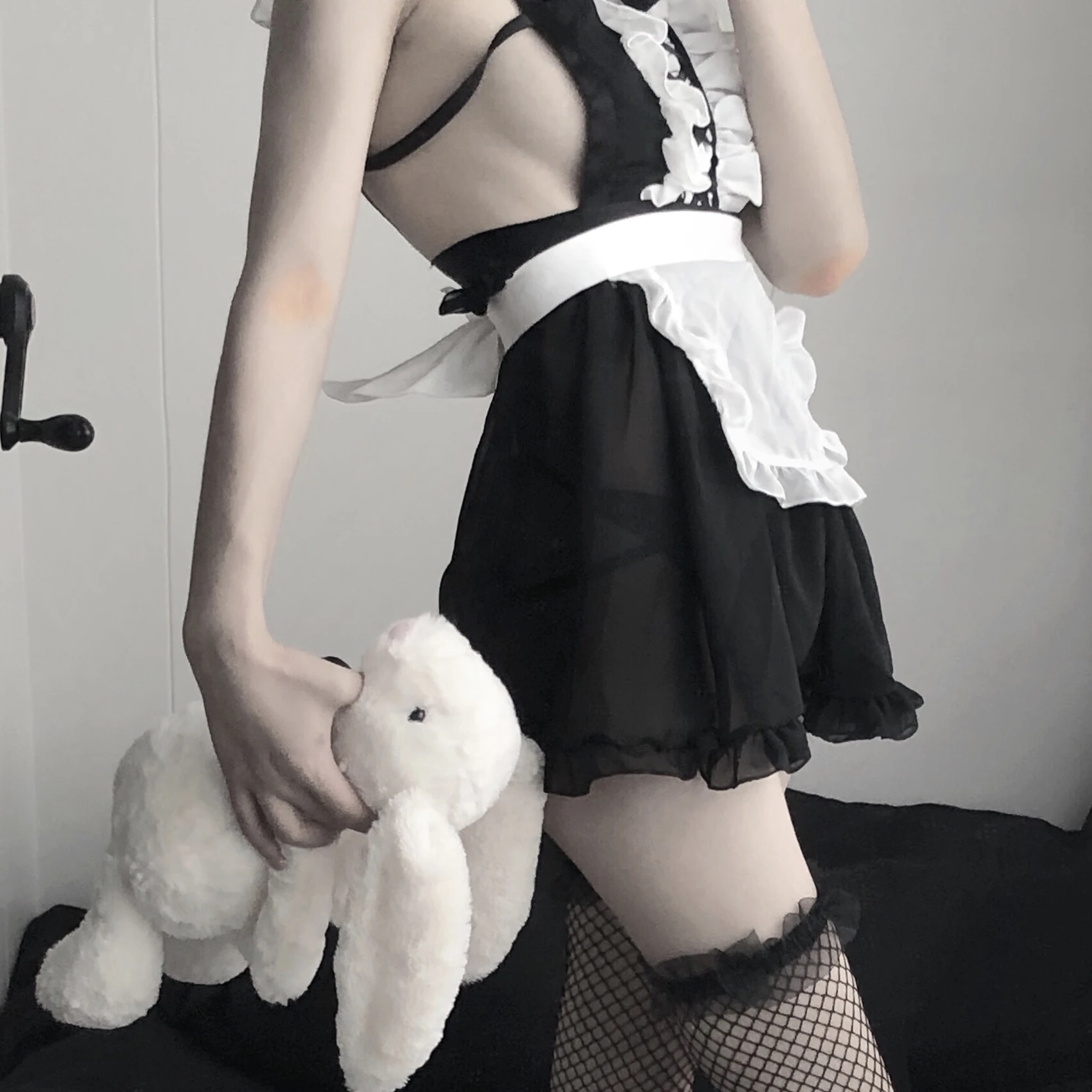 

Cute Apron Cos Maid Wears Uniform Sexy Lingerie Cosplay French Servant Lolita Hot Costume Babydoll Dress Erotic Role Play
