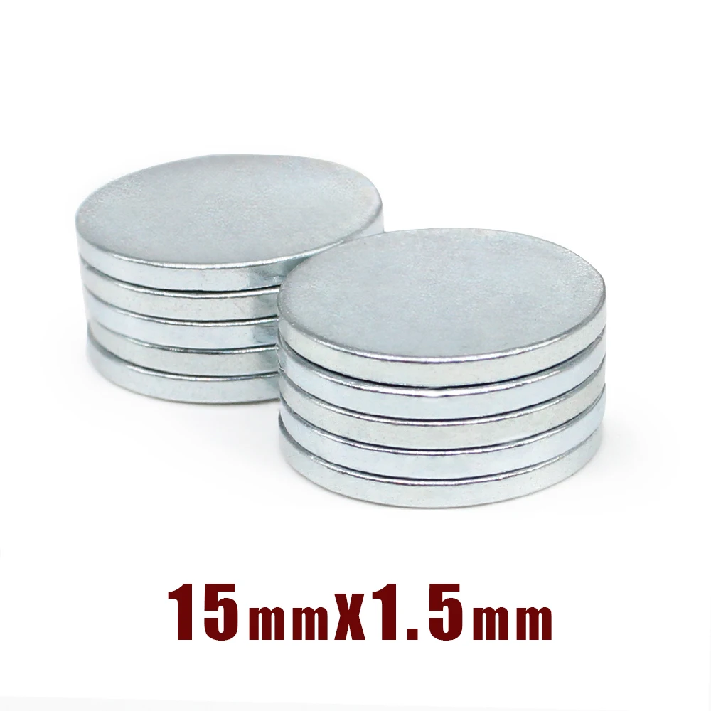 10/20/50/100/200PCS 15x1.5 Round Strong Powerful Magnets 15mmx1.5mm Disc Neodymium Permanent Magnets 15x1.5mm N35 15*1.5
10/20/50/100/200PCS 15x1.5 Round Strong Powerful Magnets 15mmx1.5mm Disc Neodymium Permanent Magnets 15x1.5mm N35 15*1.5
