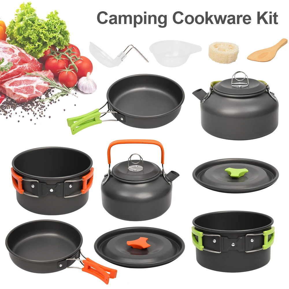 Outdoor Camping Tableware Cookware Set Kitchen Equipment Travel Tableware Cutlery Gear Utensils Hiking Picnic Travel Cookware
Outdoor Camping Tableware Cookware Set Kitchen Equipment Travel Tableware Cutlery Gear Utensils Hiking Picnic Travel Cookware