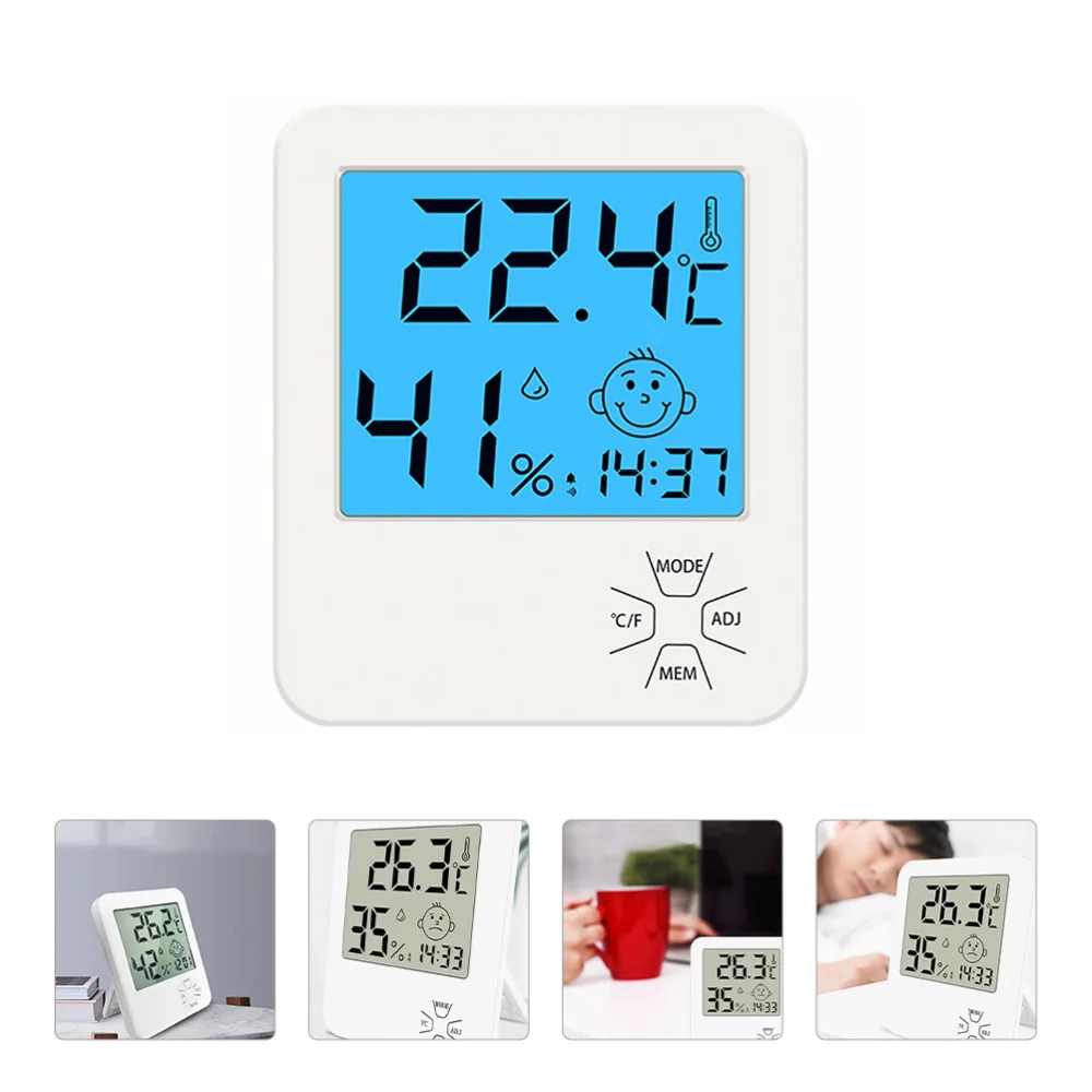 1 Pc Accurate Hygrometer Multipurpose without Battery (White)
1 Pc Accurate Hygrometer Multipurpose without Battery (White)